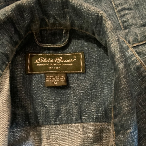 EDDIE BAUER JEAN JACKET SIZE M - Picture 6 of 6